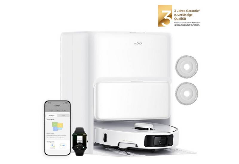 Mova Saugroboter mit Wischfunktion Mova P50 Ultra, 700 W, 19000Pa Saugkraft, Vollautomatische Basisstation, Reinigung bei 75° C Mova Saugroboter mit Wischfunktion Mova P50 Ultra, 700 W, 19000Pa Saugkraft, Vollautomatische Basisstation, Reinigung bei 75° C von Mova