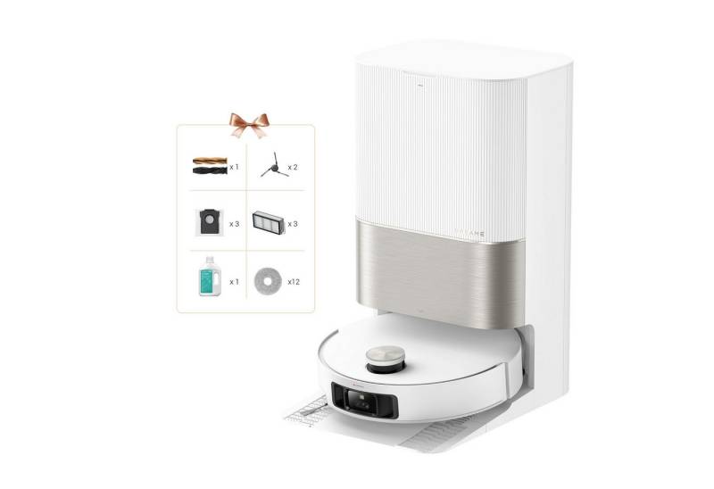Dreame Saugroboter Dreame X50 Ultra Complete mit Wischfunktion, 20.000 Pa Saugkraft, Hindernisüberwindung, einfahrbarer Laserturm von Dreame