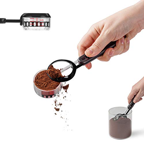 Dreamfarm Adjustable Coffee Level Measuring Scoop, Black Levoop Messlöffel, verstellbar, Schwarz, Kunststoff von Dreamfarm