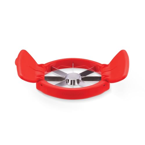 Dreamfarm Flapple Fold-Flat, platzsparender Apfelentkerner & 8-teiliger Apfelschneider - Rot von Dreamfarm