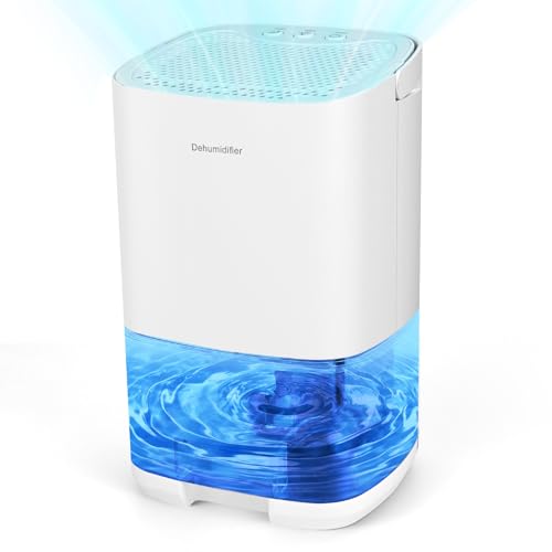 Dreamhigh® 1L Luftentfeuchter Elektrisch, Raumentfeuchter Klein für Badezimmer, Keller, Schlafzimmer Entfeuchter Elektrisch (Max. 25 ㎡) - Dehumidifiers For Home Entfeuchtung: 350ml/Tag von Dreamhigh