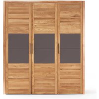 Massiver Kleiderschrank aus Wildeiche und Glas 3 türig von Dreaming Forest