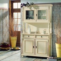 Shabby Buffetschrank in Antikweiß Fichte Massivholz von Dreaming Forest