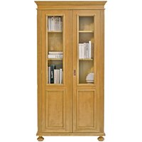 Vitrinenschrank aus Fichte Massivholz 100 cm breit von Dreaming Forest