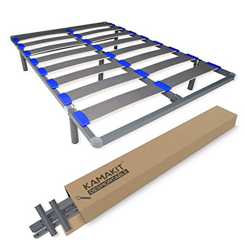 Dreaming Online - Kamakit Abnehmbarer Lattenrost mit verstärktem Rahmen von 40 x 30 mm, Stabilität und Festigkeit, einfache Montage, Stahlrohr 30 x 40 mm, Epoxidfarbe Grau, 160 x 200 Dreaming Online - Kamakit Abnehmbarer Lattenrost mit verstärktem Rahmen von 40 x 30 mm, Stabilität und Festigkeit, einfache Montage, Stahlrohr 30 x 40 mm, Epoxidfarbe Grau, 160 x 200 von DUÉRMETE ONLINE