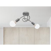 Doppelte Deckenleuchte Badezimmer Beleuchtung Art-Deco-Beleuchtung Kücheninsel Silber Flush Mount Nursery Licht von Dreamlightforyou