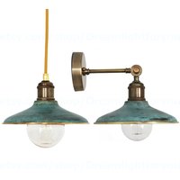 Messing Mit Patina Pendelleuchte & Wandleuchte Industrielle Rustikale Außenwandleuchte Außenmessing-Wandleuchte von Dreamlightforyou