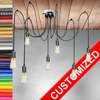 Spinnenlicht 3-12 Chromfassungen Octopus Kronleuchter Pendelleuchte Spinnen Esszimmer Beleuchtung Eingangsbereich Licht Industrielicht von Dreamlightforyou