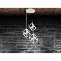 Weiß Küche Kronleuchter 3 Würfel Pendel Leuchte Industrielle Beleuchtung Kücheninsel Pendelleuchte Esszimmer von Dreamlightforyou