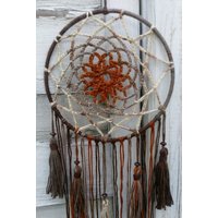 Boho Traumfänger Herbst, Gehäkelt Mit Quasten, Wanddekoration, Zimmerdekoration, Hippiedeko von DreamlikeD