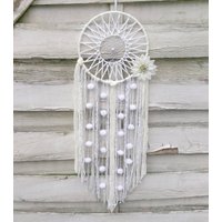 Winter Traumfänger Schneeblume, Weiß, Boho, Winterdekoration, Weihnachtsdeko, Wanddekoration, Hochzeitsdeko Winter Traumfänger Schneeblume, Weiß, Boho, Winterdekoration, Weihnachtsdeko, Wanddekoration, Hochzeitsdeko von DreamlikeD