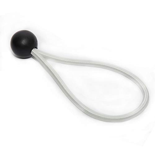Dreamprint 25x Spanngummi mit Kugel 180 mm Schwarz Weiß Planenspanner, Expanderschlingen, Planenhalter, Planengummi, Gummispanner, Zeltgummi, Expander für Zelte, Planen, Pavillons von Dreamprint