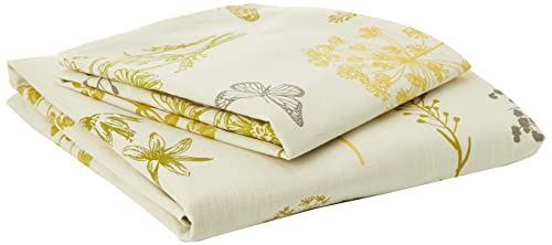 Dreams & Drapes, Bettdecke Botanique, Baumwolle und Polyester, grün, Duvet Set: Single von Dreams 'n' Drapes