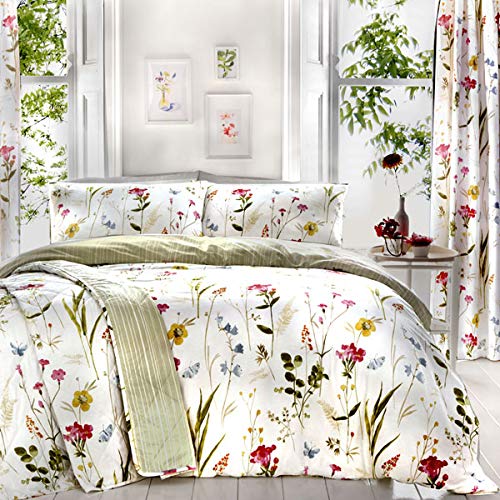 Dreams & Drapes – Spring Glade – pflegeleichtes Bettbezug-Set – Doppelbettgröße in Mehrfarbig von Dreams 'n' Drapes