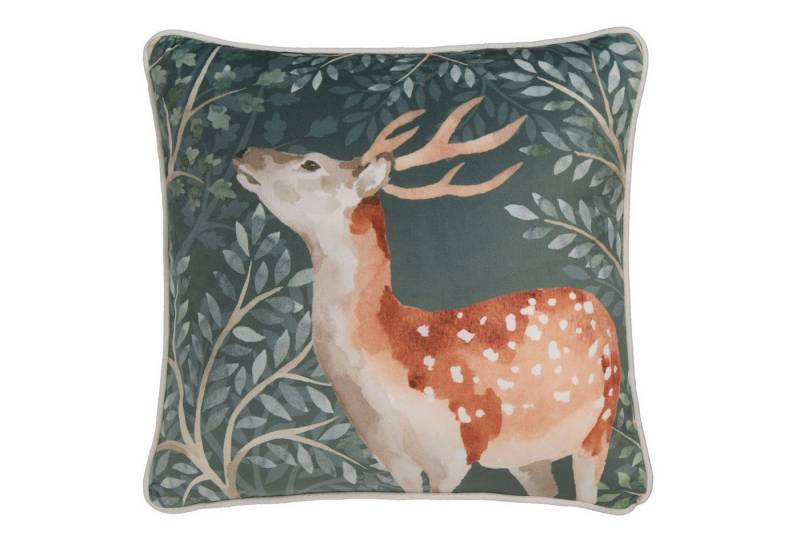 Dreams & Drapes Dekokissen Forest Animals, Dekokissen aus samtig weichem Stoff Kissenbezug ohne Füllung 43x43 cm von Dreams & Drapes