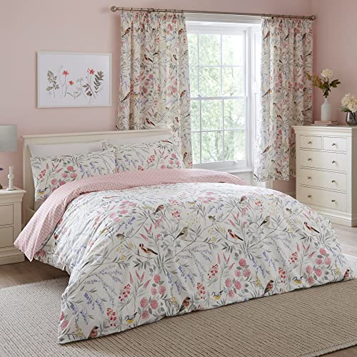 Dreams & Drapes Design – Caraway – Wende-Bettbezug-Set – Einzelbett in Pink von Dreams & Drapes