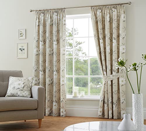 Dreams & Drapes Design Eve Vorhänge mit Raffhaltern, Bleistiftfalten, 168 x 183 cm, Naturfarben, 2 Stück Dreams & Drapes Design Eve Vorhänge mit Raffhaltern, Bleistiftfalten, 168 x 183 cm, Naturfarben, 2 Stück von DREAMS AND DRAPES
