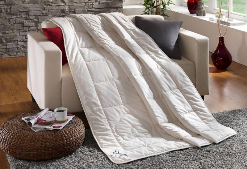 Dreams Baumwollbettdecke Baumwolldecke Classic, Füllung: 100% Baumwolle, Bezug: 100% Baumwolle, sehr gute Atmungsaktivität und optimale Feuchtigkeitsregulierung von Dreams