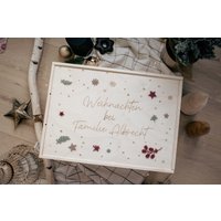 Holzkiste Weihnachten Personalisiert | Weihnachtsbox Familie Mit Gravur Geschenkidee Aufbewahrung Weihnachtsdeko Holzkiste Weihnachten Personalisiert | Weihnachtsbox Familie Mit Gravur Geschenkidee Aufbewahrung Weihnachtsdeko von Dreams4Kidsde