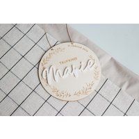 Taufschild Aus Holz Personalisiert | Geschenk Taufpate Heilige Taufe Taufkind Erinnerung Zur Mit Personalisierung Taufgeschenk von Dreams4Kidsde