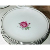 Imperial Rose Brot Und Butter Teller 6-3/8 Zoll China Schüssel Made in Japan Muster 6702 Geschirr Elegant, Ausgezeichneter Zustand von DreamsFromYesterday