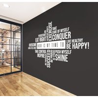 "Motivierendes Fitnessstudio Wandtattoo "Jetzt Ist Meine Zeit..." Vinyl Kunst." von DreamsStudioDecals
