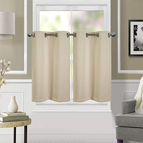 Dreamskull Kurzstores Gardinen Vorhänge Vorhang Schals Kurz Blickdicht mit Ösen Verdunkelungsgardinen Vintage Scheibengardinen Gardinenschals Bistrogardine Modern 90cm hoch 2er Set Wohnzimmer (Beige) Dreamskull Kurzstores Gardinen Vorhänge Vorhang Schals Kurz Blickdicht mit Ösen Verdunkelungsgardinen Vintage Scheibengardinen Gardinenschals Bistrogardine Modern 90cm hoch 2er Set Wohnzimmer (Beige) von Dreamskull