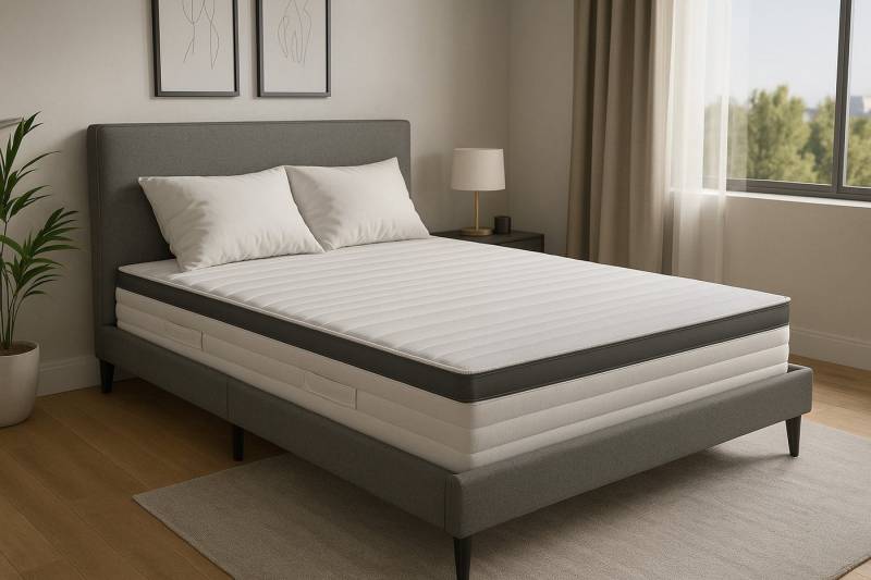 Taschenfederkernmatratze Gold, ergonomische 7-Zonen Federkernmatratze, Dreamstar, 21 cm hoch, 90x200 cm, 140x200 cm und weitere Größen, H2/H3/H4, Kaltschaumauflage von Dreamstar