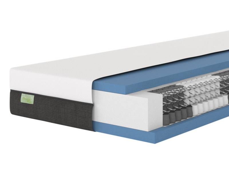 Taschenfederkernmatratze Premium, Matratze in 90x200 cm, 140x200 cm und weitere Größen, Dreamstar, 22 cm hoch, ergonomische 7-Zonen-Matratze für jede Schlafposition, H2, H3, H4 von Dreamstar