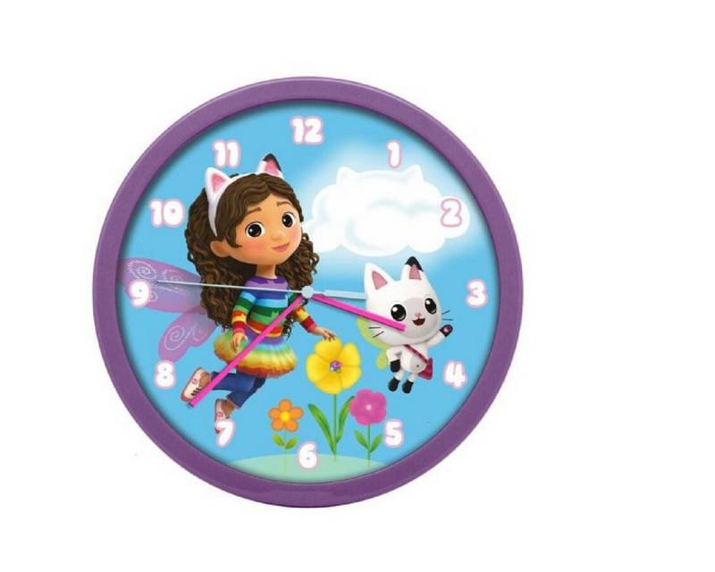 Dreamworks Gabby’s Dollhouse Wanduhr Gabby's Dollhouse Wanduhr mit 25cm Durchmesser im großartigen Design von Dreamworks Gabby’s Dollhouse