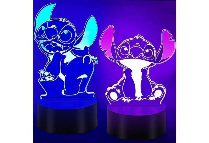 Dreamy Cubby LED Nachtlicht 3D LED Nachtlicht für Kinder mit 16 Farben und Fernbedienung, LED fest integriert, RGB, Farbwechsler, Fernbedienung, 16 Farben, dimmbare Helligkeit, USB-Anschluss von Dreamy Cubby