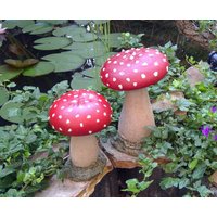 Fliegenpilze, Pilze Aus Beton, Betonpilze Bis 30cm von DreamyPearl