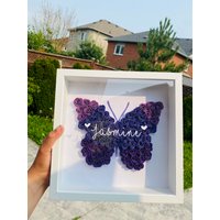 Ombre Schmetterling Schattenbox | Blumenkasten Individuelles Geschenk Für Besondere Anlässe Wie Geburtstage, Jubiläum Etc von DreamydecorGoods