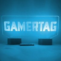 Gamertag Double Base Led Nachtlicht, 16 Farben, Fernbedienung Und Kostenloser Versand von Dreamyledlights