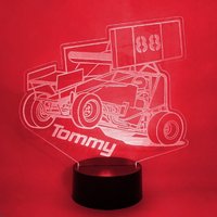 Personalisierte Sprint Racing Car Led Nachtlicht, Personalisierte 16 Farben, Fernbedienung, Hergestellt in Den Usa von Dreamyledlights