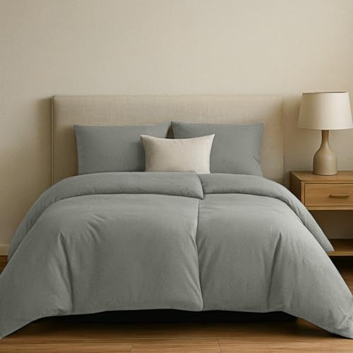 Dreamzie Bettwäsche 135x200 Baumwolle 4teilig - Anthrazit - 2X Bettbezug 135x200 und 2X Kissenbezug 80x80 cm - Oeko-Tex Zertifiziert - Bettwäsche 135x200 4teilig Dreamzie Bettwäsche 135x200 Baumwolle 4teilig - Anthrazit - 2X Bettbezug 135x200 und 2X Kissenbezug 80x80 cm - Oeko-Tex Zertifiziert - Bettwäsche 135x200 4teilig von Dreamzie