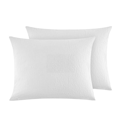 Dreamzie Kissenbezug 30x50 cm 2er Set - 100% Gewaschene Baumwolle, Weiß, Kissenbezüge Oeko-TEX Zertifiziert, Leinenoptik und Atmungsaktiv Kissenhülle, Kopfkissenbezug mit Reißverschluss Dreamzie Kissenbezug 30x50 cm 2er Set - 100% Gewaschene Baumwolle, Weiß, Kissenbezüge Oeko-TEX Zertifiziert, Leinenoptik und Atmungsaktiv Kissenhülle, Kopfkissenbezug mit Reißverschluss von Dreamzie