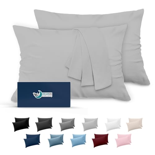 Dreamzie Kissenbezug 50x70 Grau 2er Set Mikrofaser Oeko-TEX Zertifiziert Kissen 50x70 Bezug Weich Dreamzie Kissenbezug 50x70 Grau 2er Set Mikrofaser Oeko-TEX Zertifiziert Kissen 50x70 Bezug Weich von Dreamzie