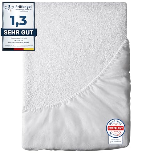 Dreamzie Matratzenschoner 120x190 Wasserdicht Oeko-TEX und Made in EU - Atmungsaktive Anti-Allergie und Anti Milben von Dreamzie