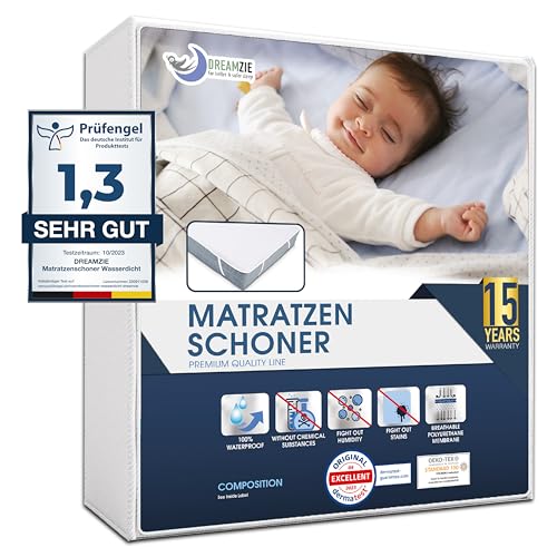 Dreamzie Matratzenschoner 70x140 Baby Wasserdicht Made in EU und Oeko-TEX Zertifiziert Nässeschutz Atmungsaktive von Dreamzie