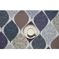 Tischdecke Weiß Blau Grau Beige Lila Blätter Tischläufer Servietten Vorhänge Volants Kissen Geschirrtuch Tolles Geschenk von Dreamzzzzz