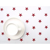 Tischdecke Weiß Weinrote Sterne Tischdecke, Tischläufer, Servietten, Kissen, Vorhänge Verfügbar, Tolles Geschenk Tischdecke Weiß Weinrote Sterne Tischdecke, Tischläufer, Servietten, Kissen, Vorhänge Verfügbar, Tolles Geschenk von Dreamzzzzz