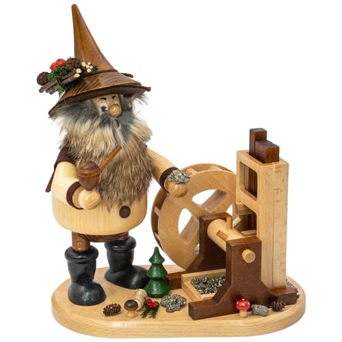 Drechselwerkstatt Uhlig Räuchermännchen Erzwichtel am Pochwerk - 26 cm von Drechselwerkstatt Uhlig