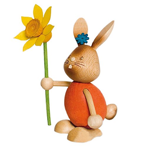 Pinnacle Peak Trading Company Easter Bunny Rabbit with Flower German Erzgebirge Figurine Pinnacle Peak Trading Company Easter Bunny Rabbit with Flower German Erzgebirge Figurine von Kuhnert