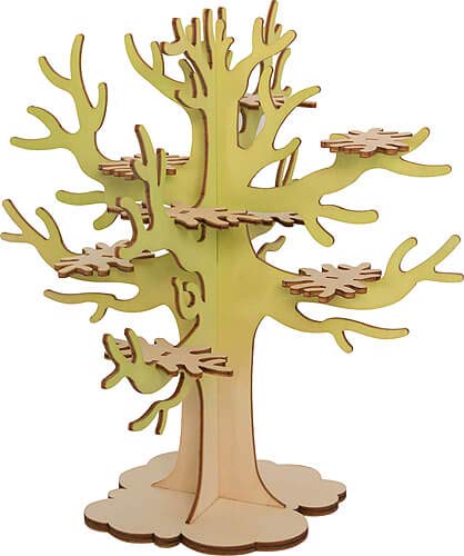 Drechslerei Kuhnert Baum für Eulenkinder - 24 cm von Drechslerei Kuhnert