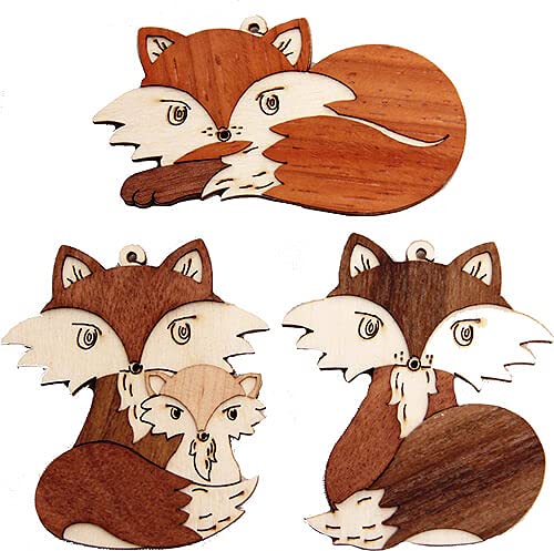 Drechslerei Kuhnert Christbaumschmuck Fuchs - 6er-Set - 7 cm von Drechslerei Kuhnert