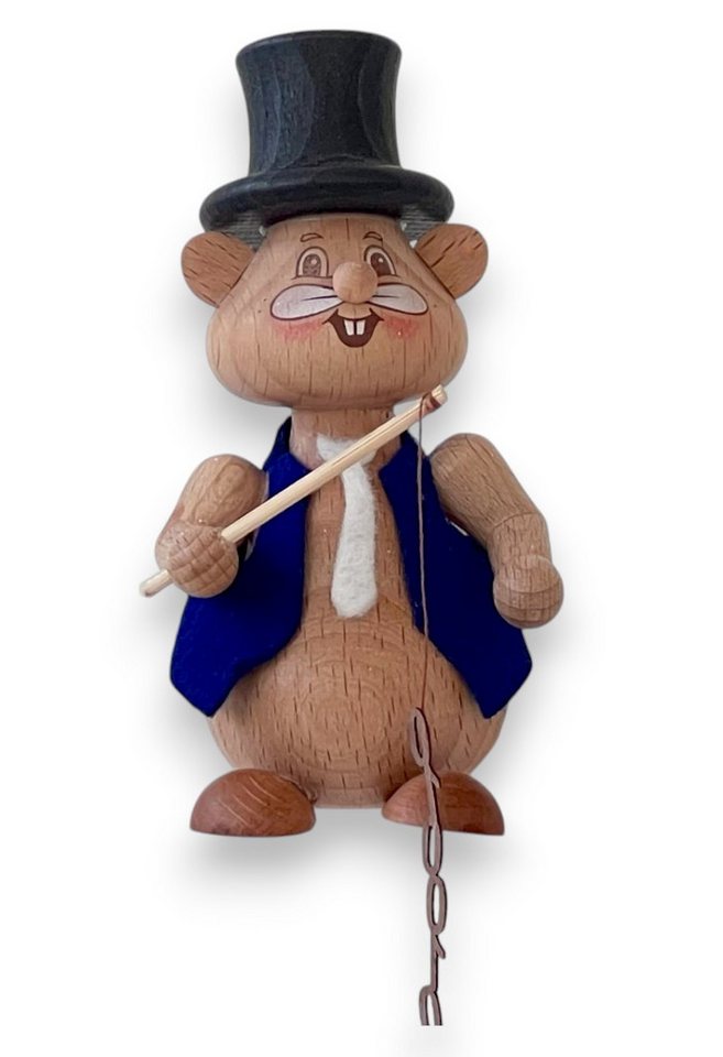 Drechslerei Kuhnert Räuchermännchen Hamster Mini Kantenhocker - Datenangler von Drechslerei Kuhnert