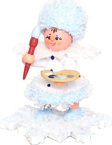 Drechslerei Kuhnert Schneeflöckchen Künstler - 5 cm von Drechslerei Kuhnert