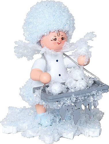 Drechslerei Kuhnert Schneeflöckchen mit Eiskugeln - 5 cm von Drechslerei Kuhnert