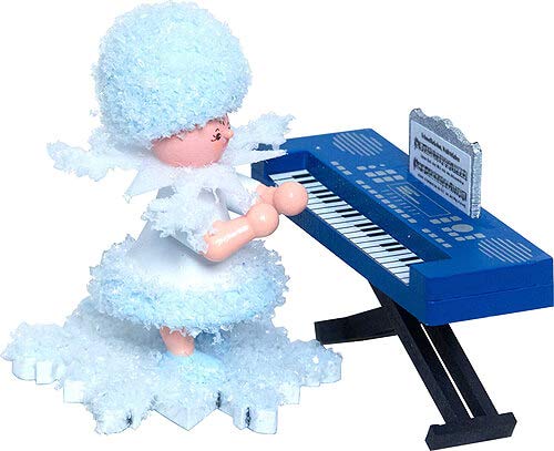 Drechslerei Kuhnert Schneeflöckchen mit Keyboard - 5 cm von Drechslerei Kuhnert